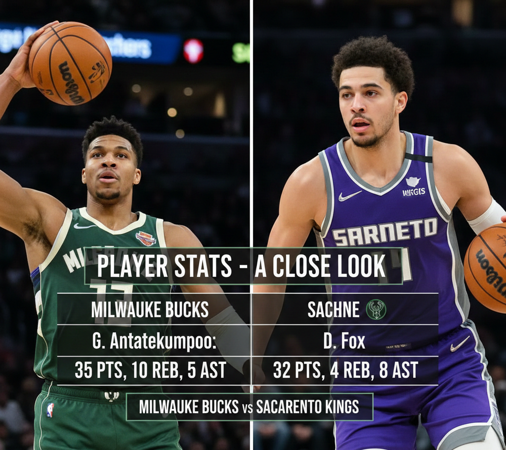 Milwaukee Bucks vs Sacramento Kings Match Player Stats – A Close Look